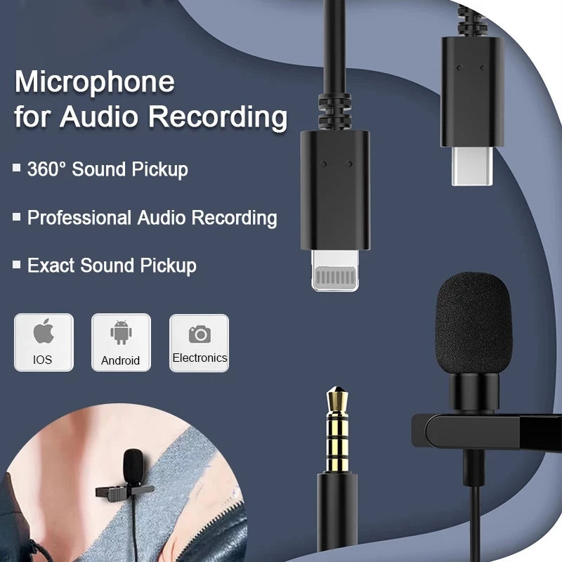 Mini Microphone Recording Device Little Bee for iPhone iPad Xiaomi Android