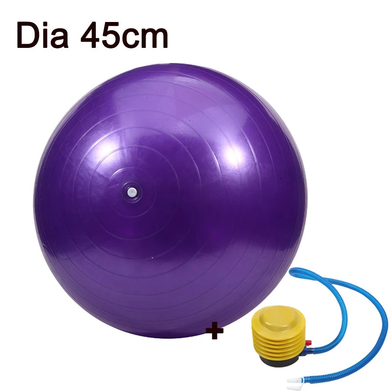 45cm Sport Yoga Balls Pilates Fitness Ball Gym Balance Exercise Pilates Workout
