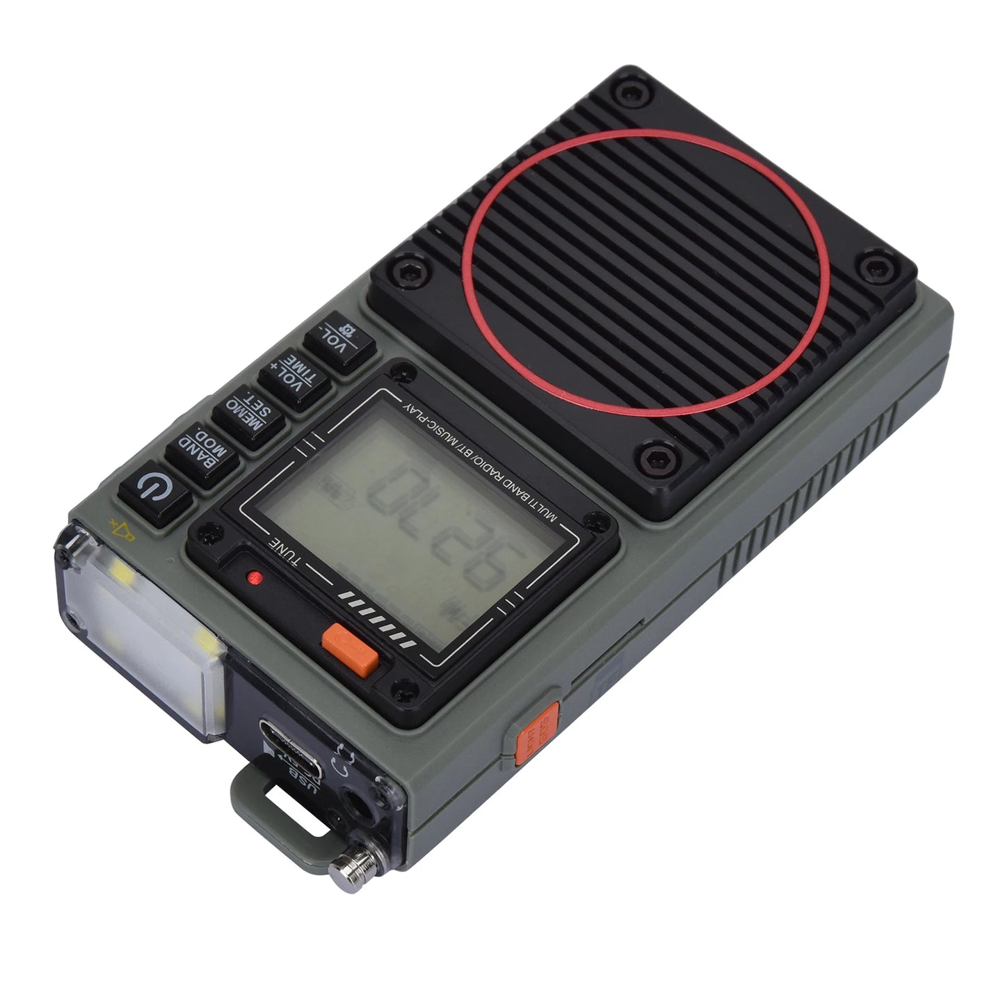 FM Radio Digital Portable Stereo Speaker MP3 Audio Player High Fidelity Sound