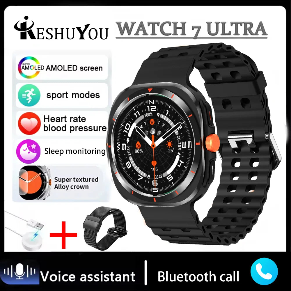 KESHUYOU New Smart Watch Classic Men Women Smart Watch