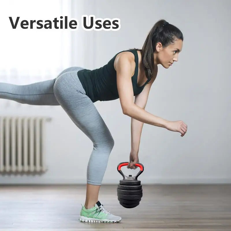 2025 Fitness Adjustable Metal Kettlebell Handle for Weight Plates Arm Strength