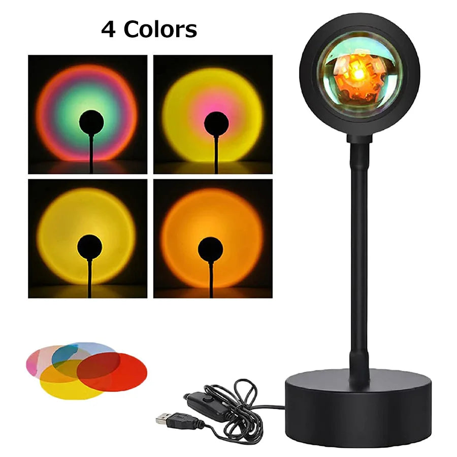 USB 5V Tuya Smart Sunset Lamp Night Light Sunset Projector Smart Life