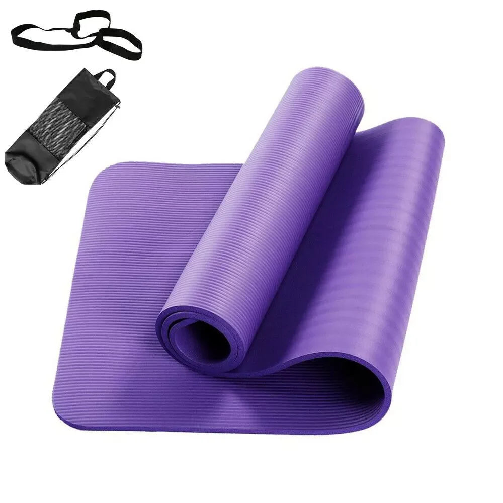 Yoga Mat Pilates Fitness Mat NBR Non Slip Yoga Cushion Travel Fitness Exercise Pad
