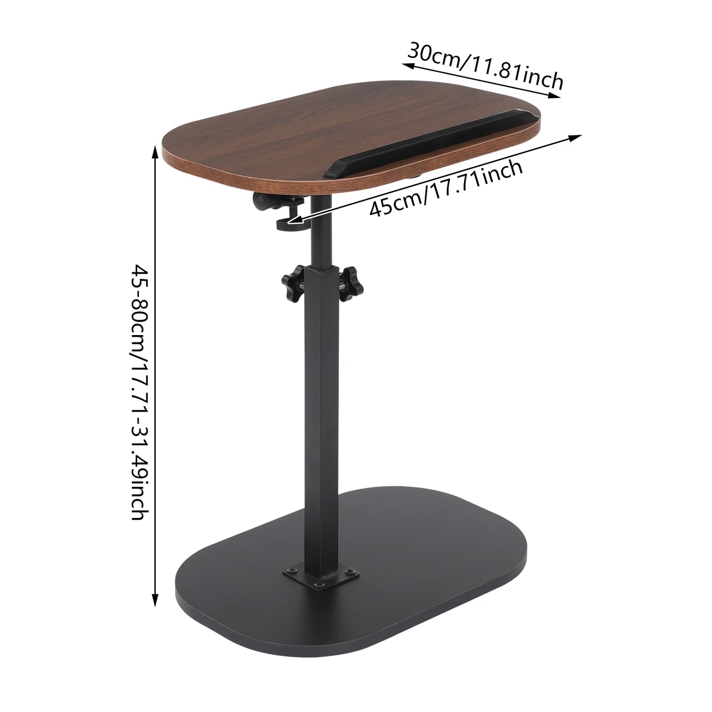 C-shaped Side Table, Small Coffee Table, Height Adjustable Side Table