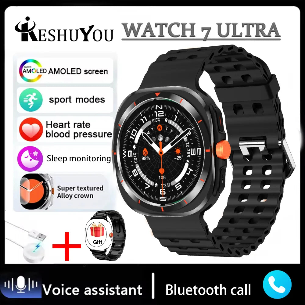 KESHUYOU New Smart Watch Classic Men Women Smart Watch