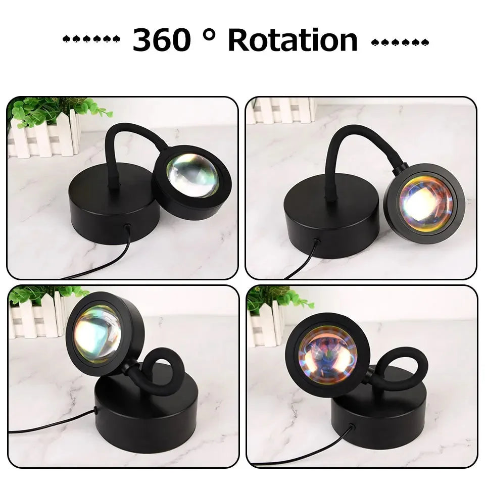 USB 5V Tuya Smart Sunset Lamp Night Light Sunset Projector Smart Life