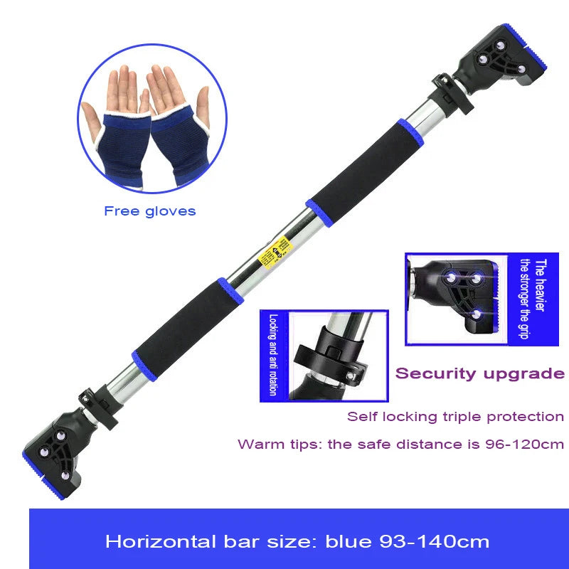Professional Non-Skid Horizontal Bar, Indoor Pull Up Bar, No Drilling Suspender