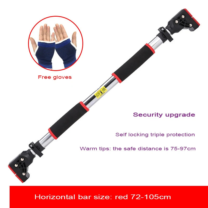 Professional Non-Skid Horizontal Bar, Indoor Pull Up Bar, No Drilling Suspender