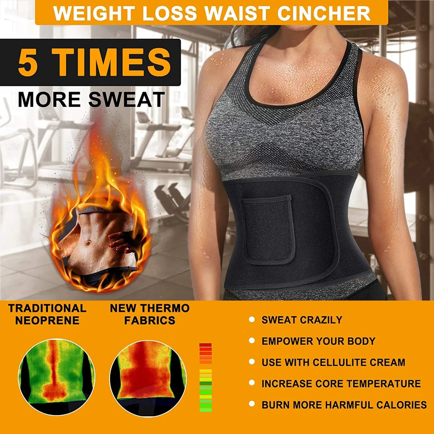 Waist Trainer Belt Men Women Body Building Corset Body Shaper