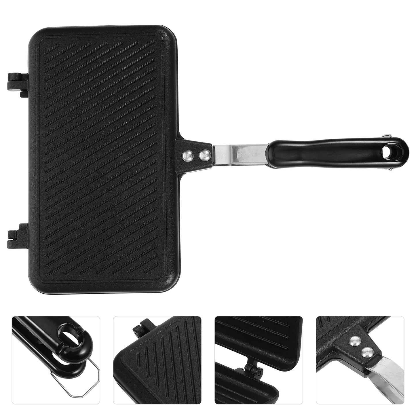 Frying Pan Double Sided Kitchen Waffle Machine Small Maker Sandwich Makers
