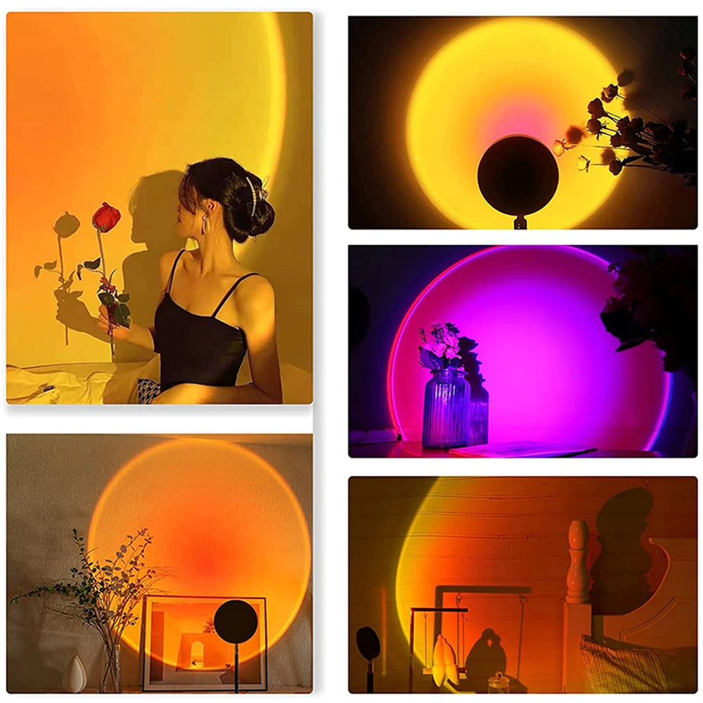 USB 5V Tuya Smart Sunset Lamp Night Light Sunset Projector Smart Life