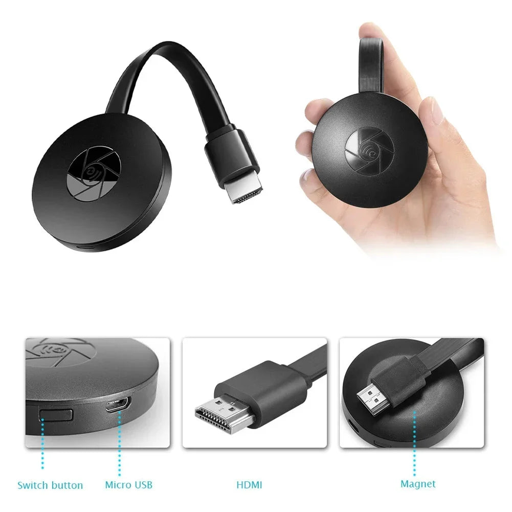 Wireless HDMI Mirroring Multiple Device Mobile Phoneconnected To TV HD 1080P