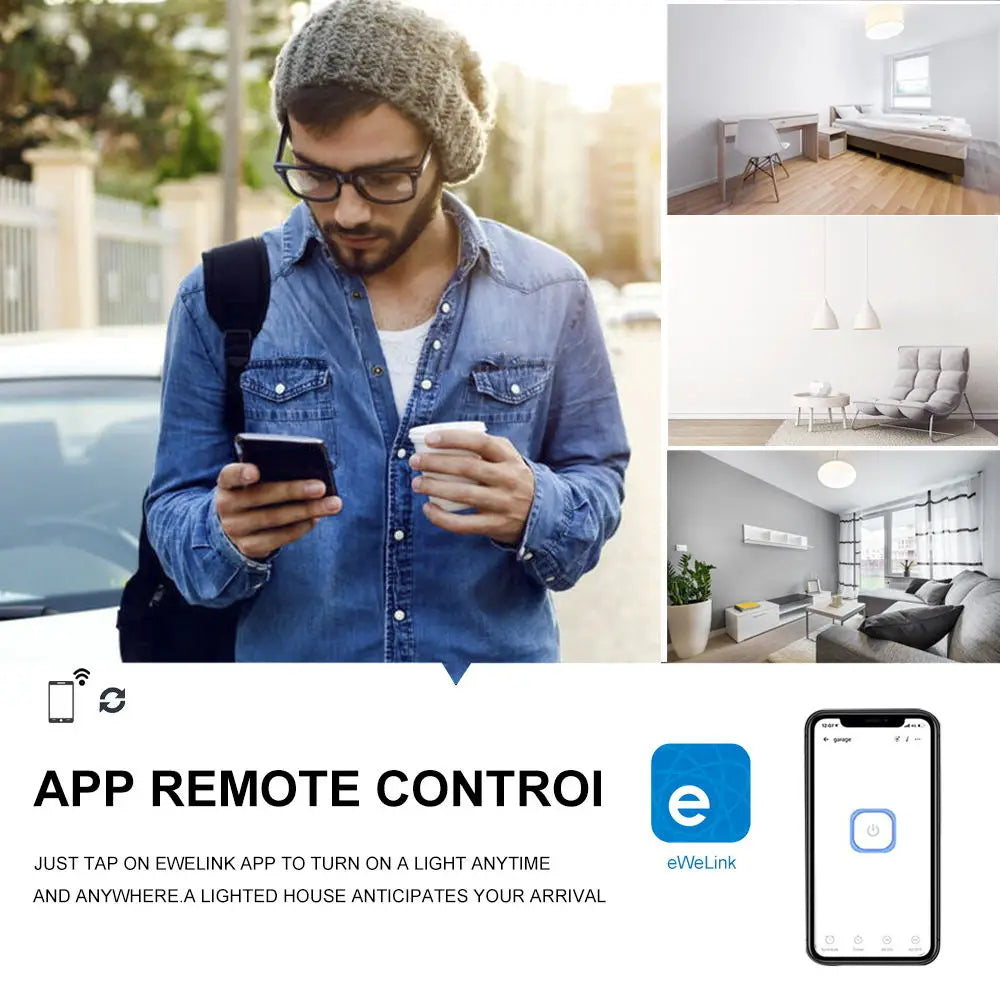 Wifi Smart Light Bulbs Adapter Mini e27 Lamp Holder Remote Remote Control