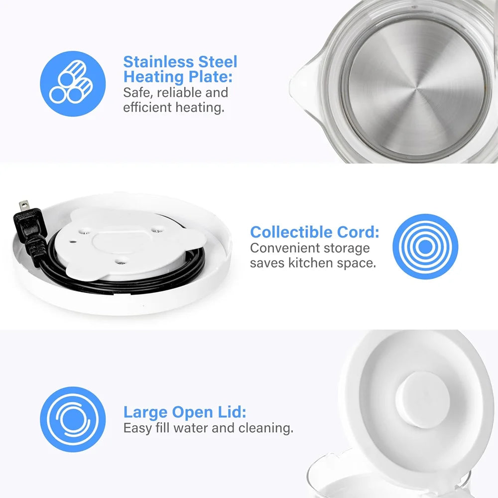 1.8L Electric Kettle 1500W Fast Hot boiling Kettle Smart Electric Kettles For Home