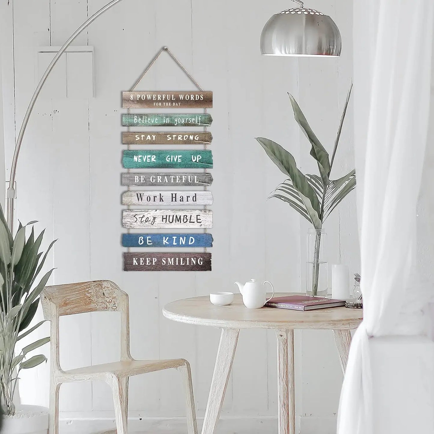 Inspirational Wall Art Decor for Office, Wooden Rustic Hanging Wall Art