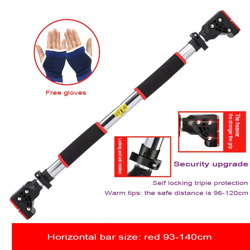 Professional Non-Skid Horizontal Bar, Indoor Pull Up Bar, No Drilling Suspender