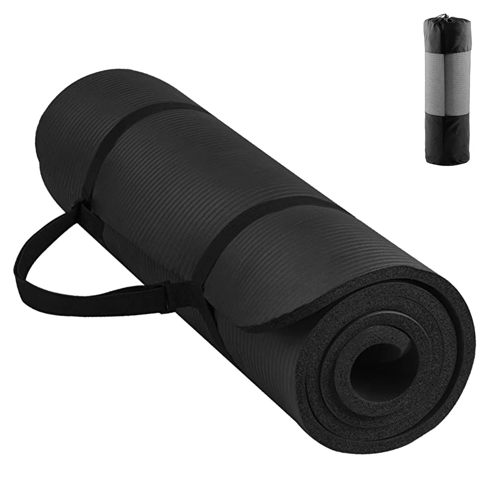 Yoga Mat Pilates Fitness Mat NBR Non Slip Yoga Cushion Travel Fitness Exercise Pad