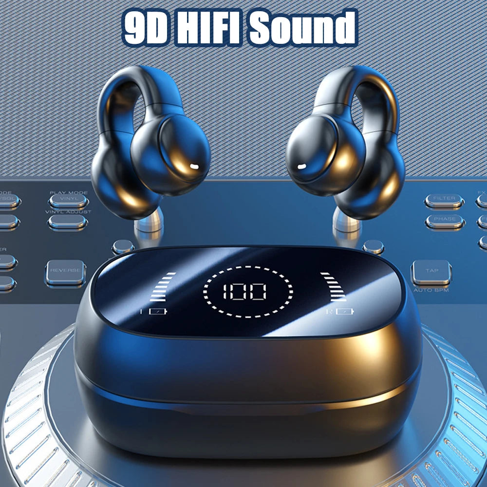 Bone Conduction Wireless Headphones Hifi Bluetooth 5.3 Gaming Headsets