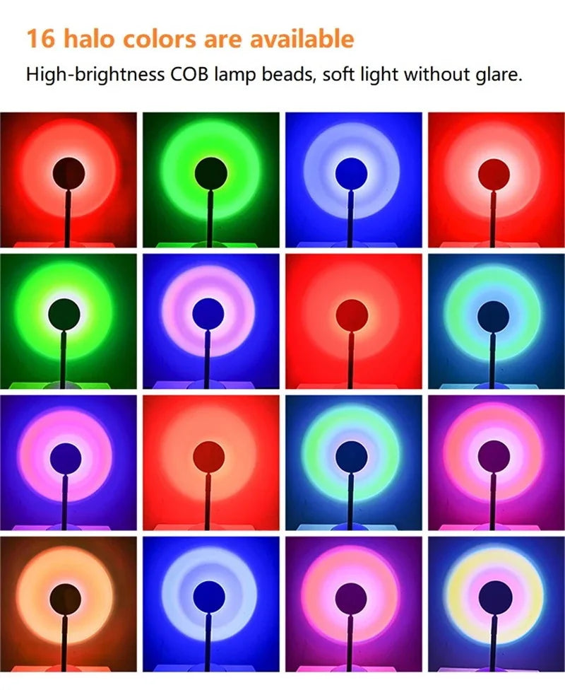 USB 5V Tuya Smart Sunset Lamp Night Light Sunset Projector Smart Life