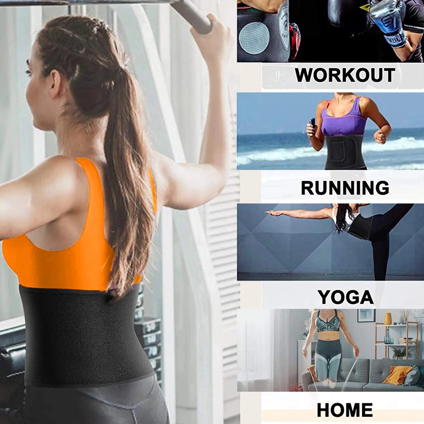 Waist Trainer Belt Men Women Body Building Corset Body Shaper