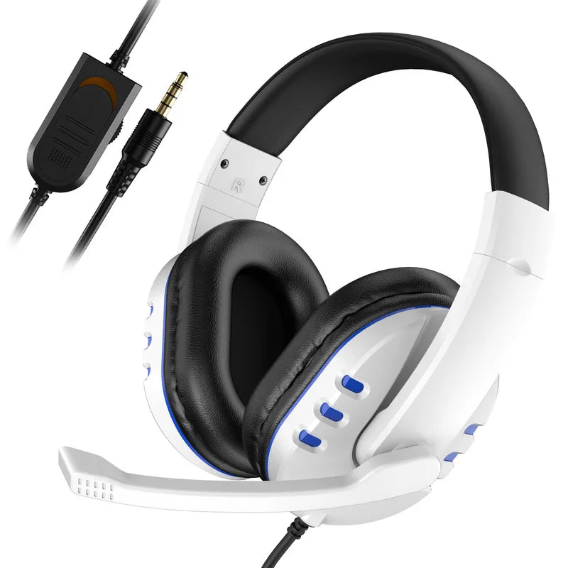 Gaming Headset 3.5mm Wired Over-Head Gamer Headphone With Microphone