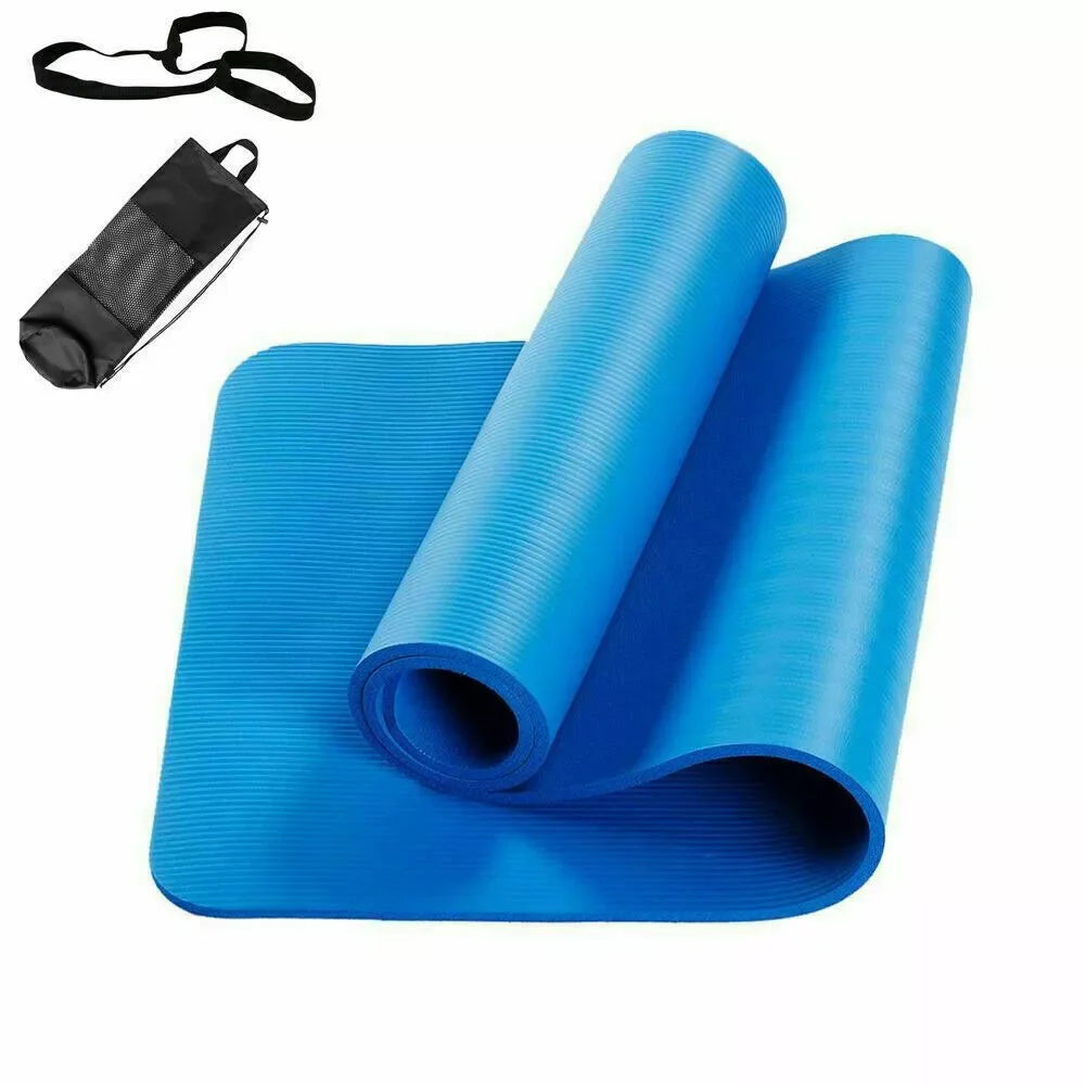Yoga Mat Pilates Fitness Mat NBR Non Slip Yoga Cushion Travel Fitness Exercise Pad