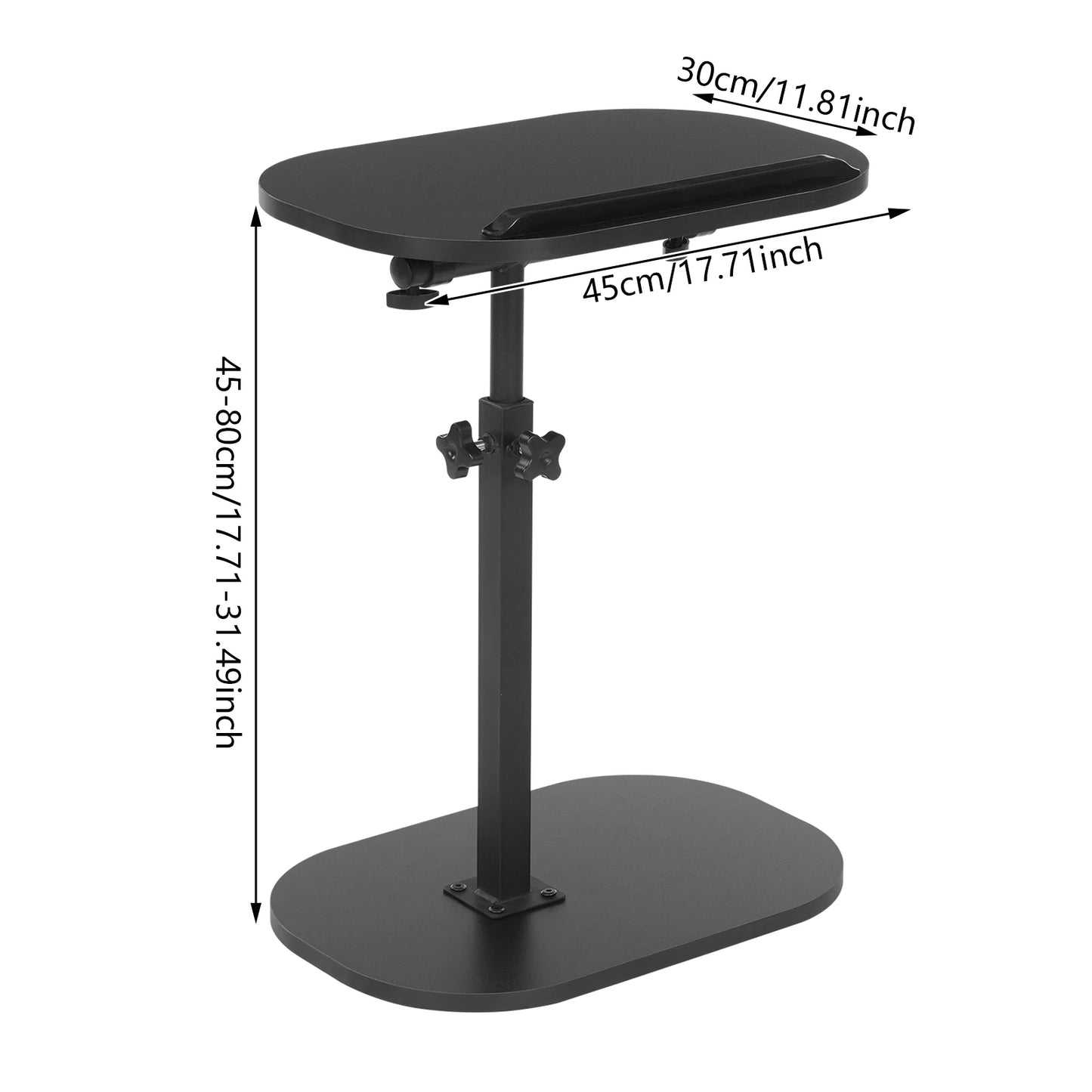 C-shaped Side Table, Small Coffee Table, Height Adjustable Side Table