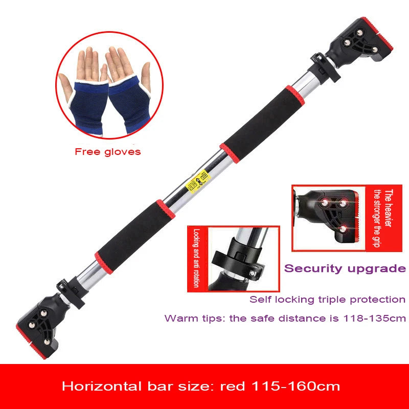Professional Non-Skid Horizontal Bar, Indoor Pull Up Bar, No Drilling Suspender
