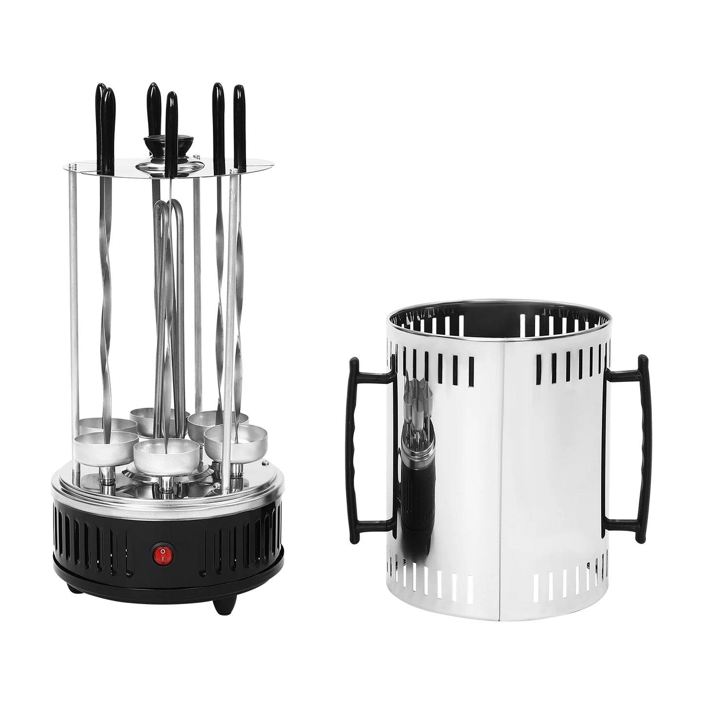 Vertical Electric Grill, 1000W Power, Efficient Rotisserie, Anti-Slip Feet