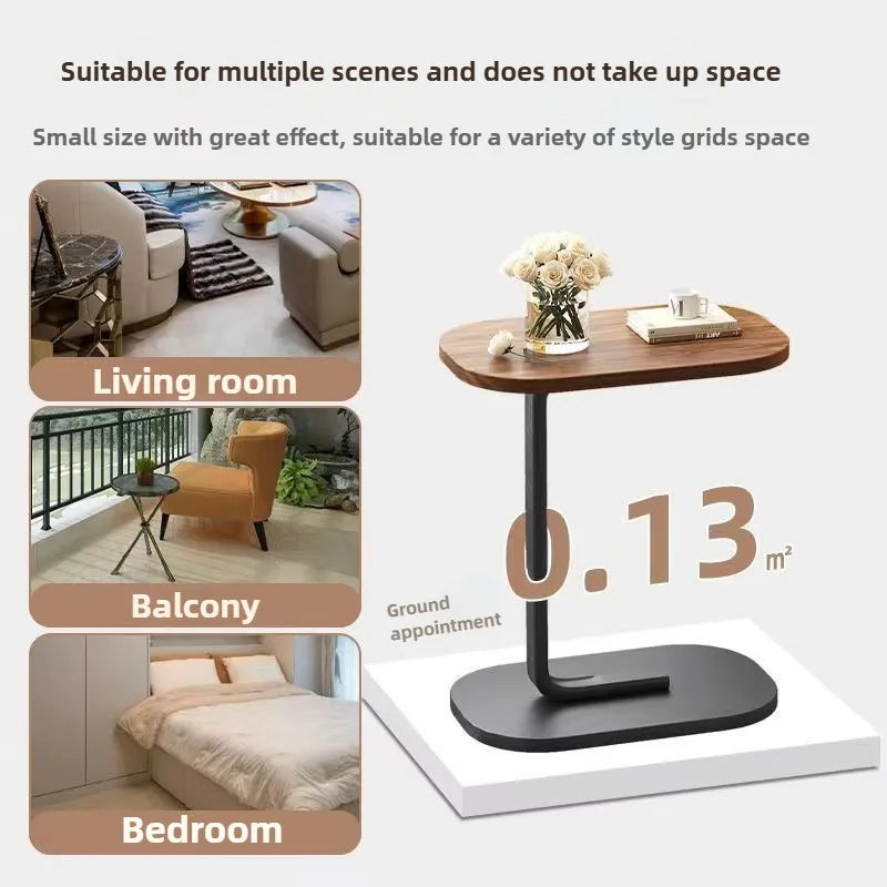 Modern Small Sofa Side Table Leisure Wooden Bed Corner Table Suitable