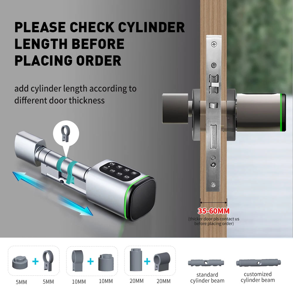 Tuya BLE Keyless Smart Lock Cylinder supports