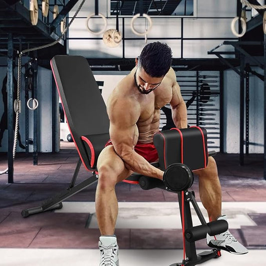7 LVL Adjustable Weight Abdominal Bench Sit‑up Fitness Dumbbell Bench Waist
