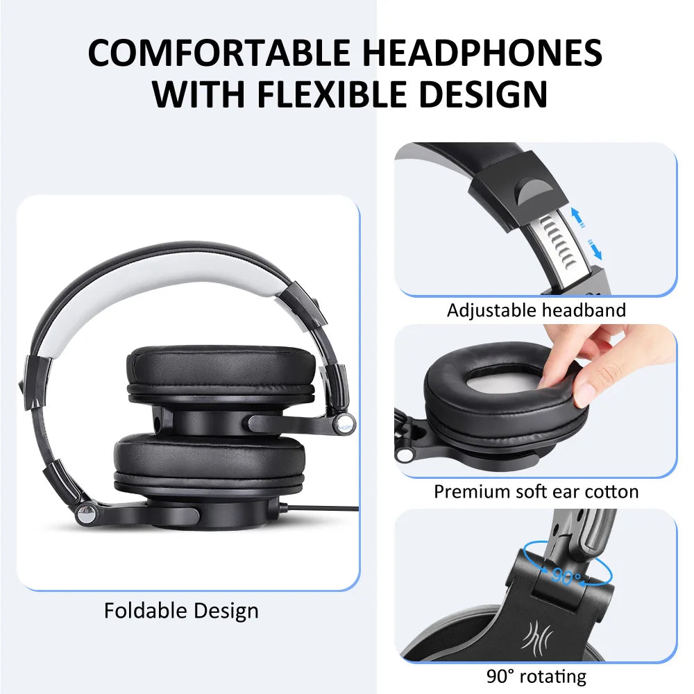 Oneodio A71D Wired Gaming Headset Gamer Over Ear Hi-Res Audio