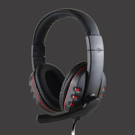 Gaming Headset 3.5mm Wired Over-Head Gamer Headphone With Microphone