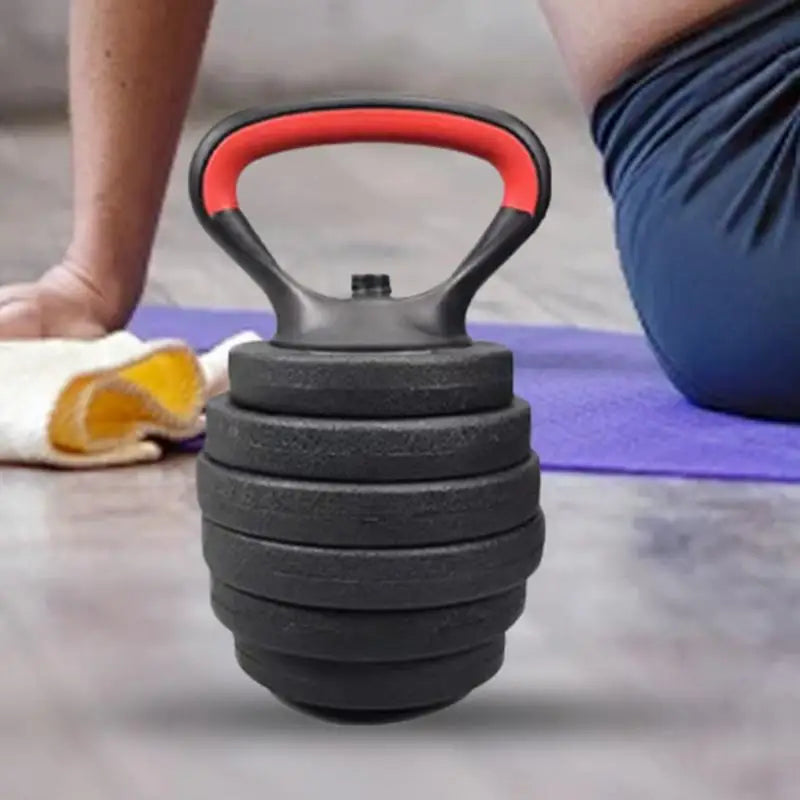 2025 Fitness Adjustable Metal Kettlebell Handle for Weight Plates Arm Strength
