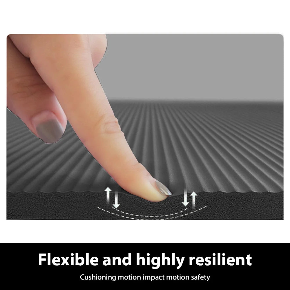 Yoga Mat Pilates Fitness Mat NBR Non Slip Yoga Cushion Travel Fitness Exercise Pad