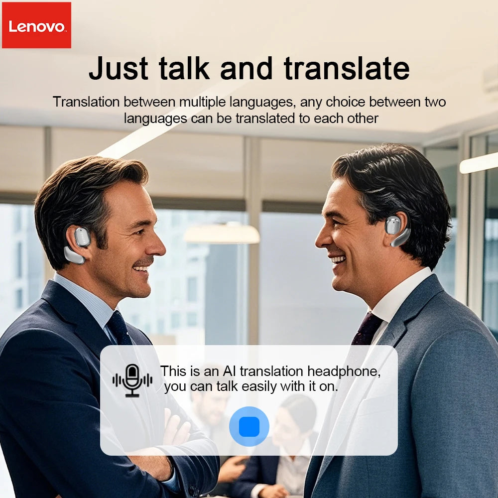 AI Earphone]Lenovo Wireless Hanging Ear Headphone