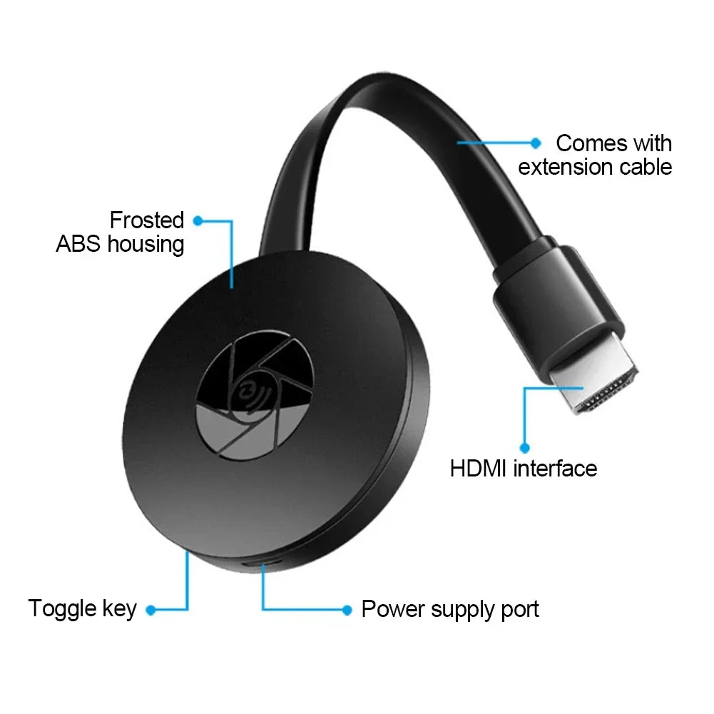 Wireless HDMI Mirroring Multiple Device Mobile Phoneconnected To TV HD 1080P