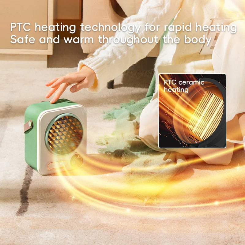 KINSCOTER Home Portable Small Space Heater 1000W Quiet Energy Saving PTC
