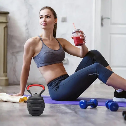 2025 Fitness Adjustable Metal Kettlebell Handle for Weight Plates Arm Strength