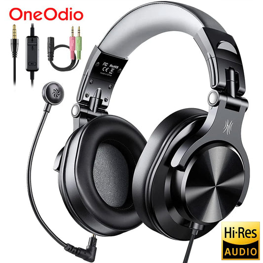 Oneodio A71D Wired Gaming Headset Gamer Over Ear Hi-Res Audio