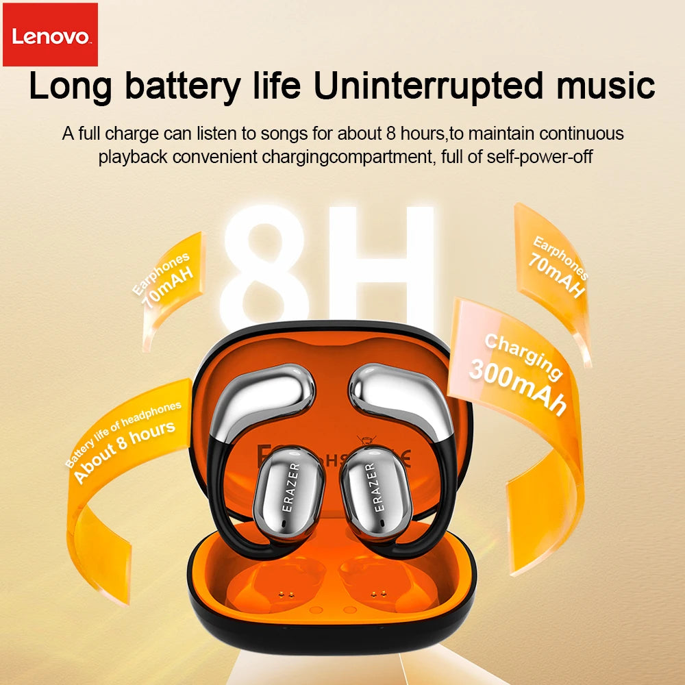AI Earphone]Lenovo Wireless Hanging Ear Headphone