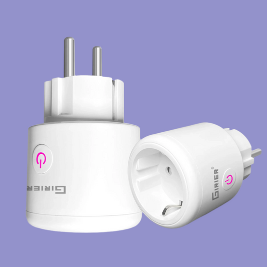 GIRIER Tuya Smart Wifi Plug EU with Power Monitoring 20A Smart Socket