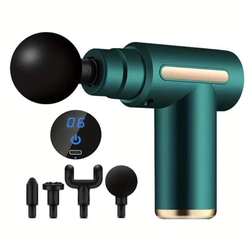Portable Fascial Massage Gun Electric Percussion Pistol Massager Body